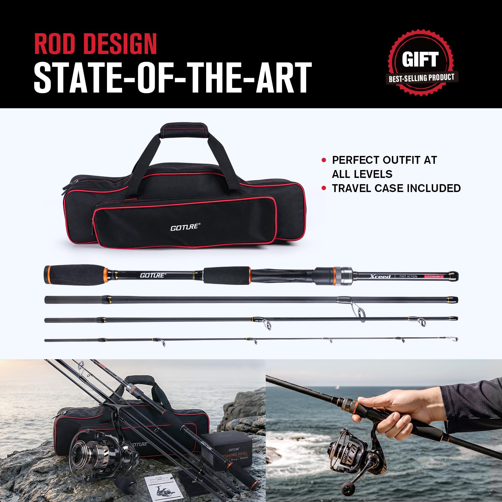 Goture Portable Spinning Fishi - Reel Bag 评论和价格
