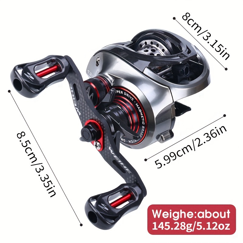 WEIHE  Carbon  Body Baitcastin - Spincast Reel 评论和价格